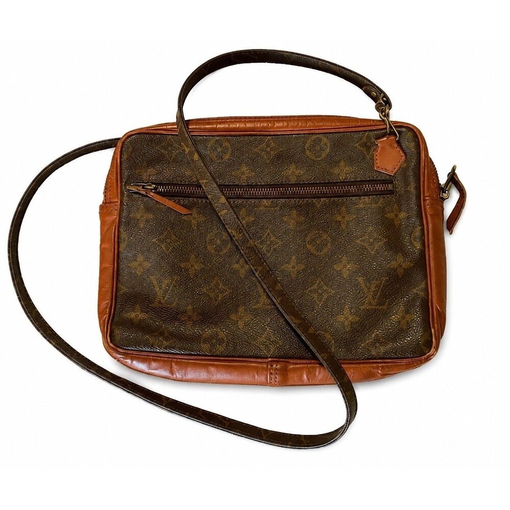 Vintage Louis Vuitton French Company Monogram Crossbody Bag TALON Zipper